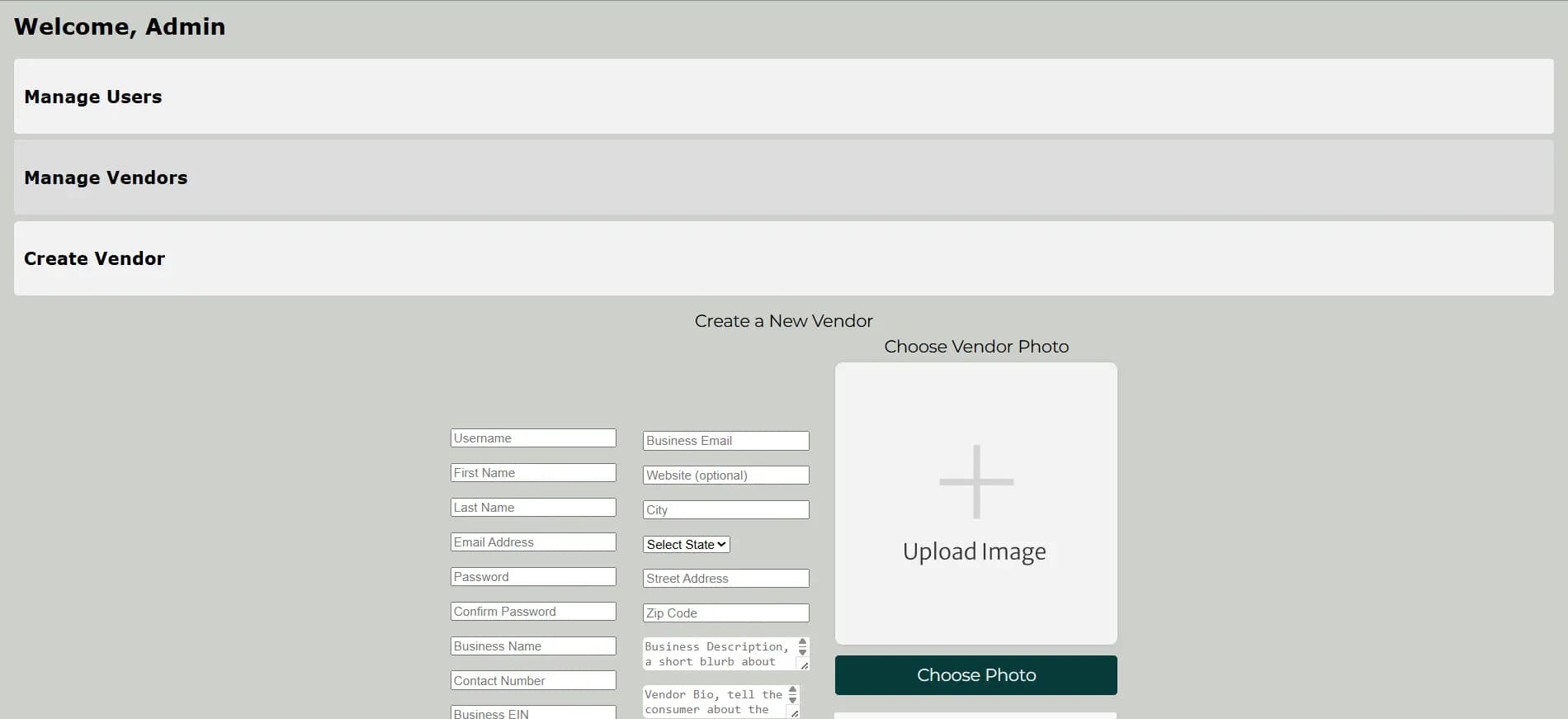 Admin Dashboard