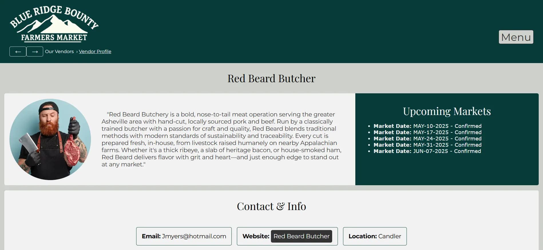 Vendor Profile